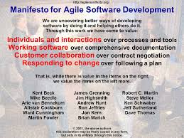 agile manifesto for software development